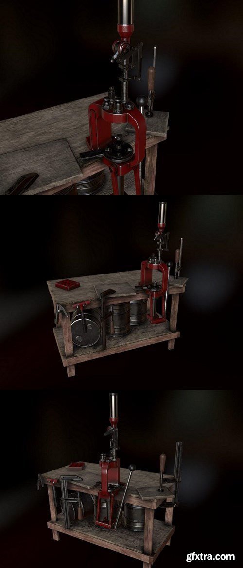 Reloading Bench 3D Model