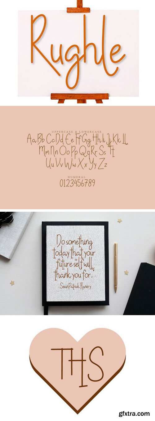 Rughle Handwritten Font