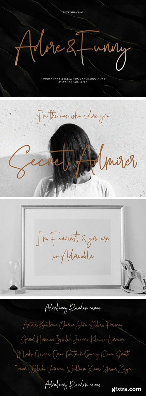 Adorefunny Handwritten Font