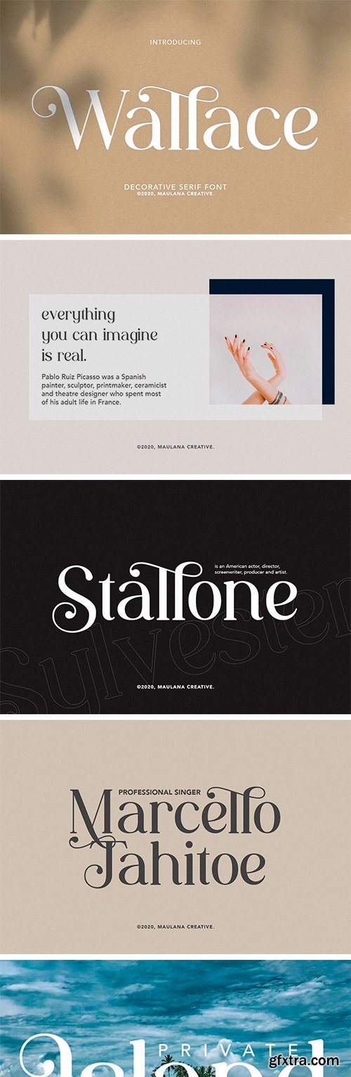 Wallace - Decorative Serif Font