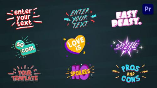 Videohive - Cartoon Titles [Premiere Pro] - 36724525 - 36724525