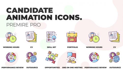 Videohive - Candidate & Portfolio - Animation Icons (MOGRT) - 36748788 - 36748788