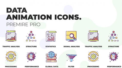 Videohive - Data & Analyse - Animation Icons (MOGRT) - 36748807 - 36748807