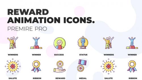 Videohive - Reward & Success - Animation Icons (MOGRT) - 36748825 - 36748825