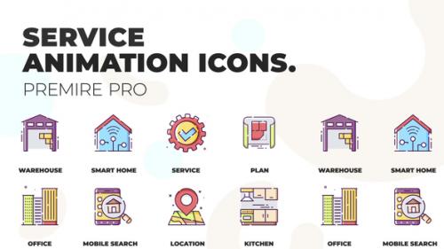 Videohive - Service & Home - Animation Icons (MOGRT) - 36748826 - 36748826