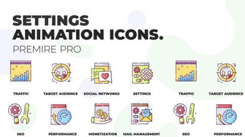 Videohive - Settings & Seo - Animation Icons (MOGRT) - 36748828 - 36748828