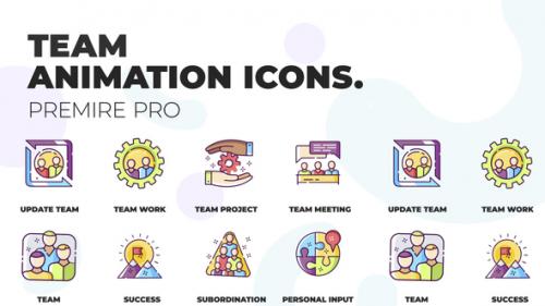 Videohive - Team & Collaboration - Animation Icons (MOGRT) - 36748831 - 36748831