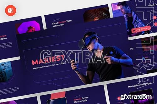 Maxiest - Gaming Powerpoint, Keynote and Google Slides Template