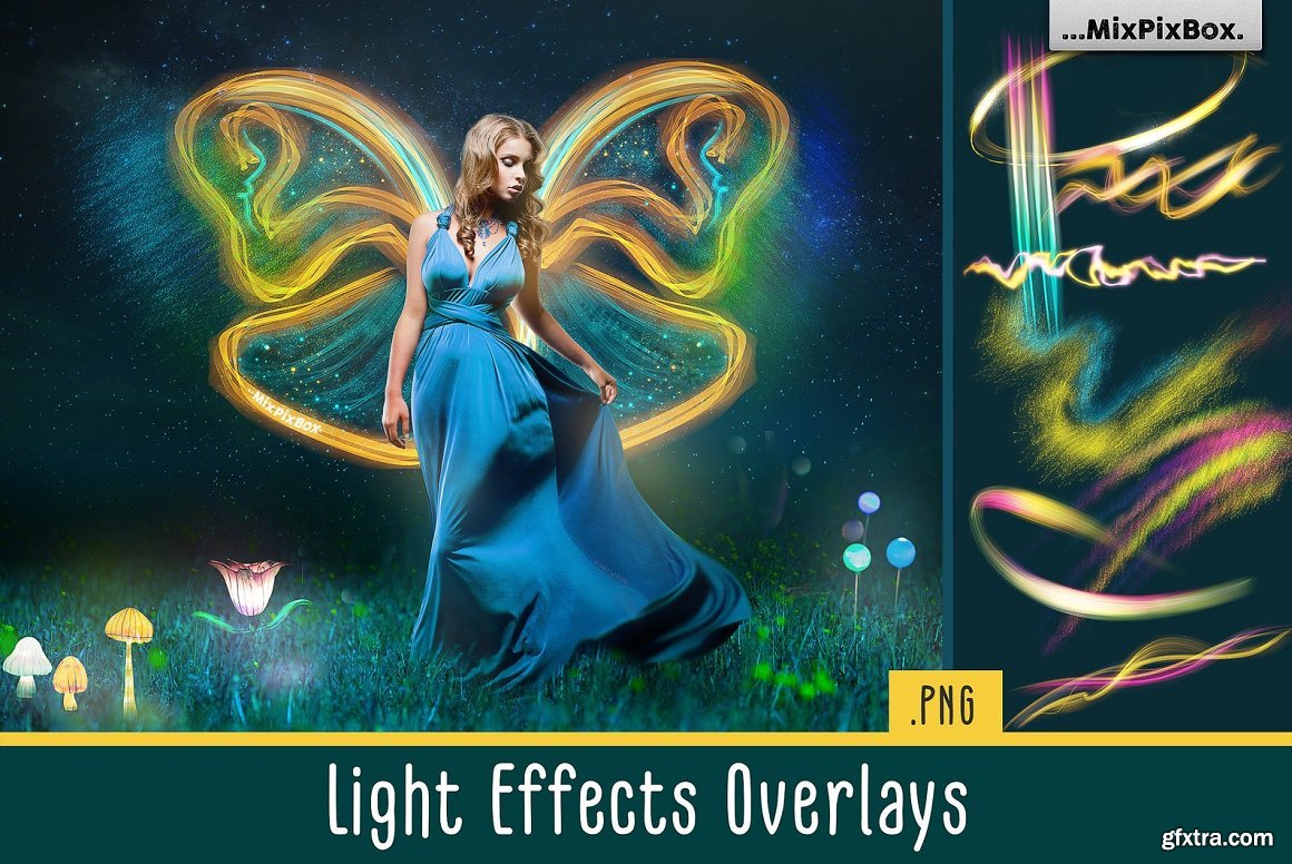 CreativeMarket - Light Effects Overlays 5219733 » GFxtra