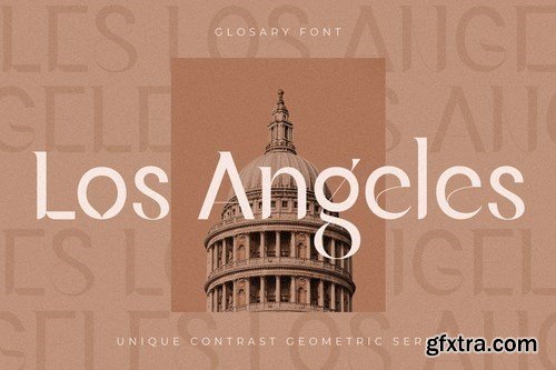 Glosary - Unique Contrast Geometric Serif