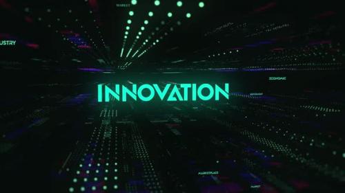 Videohive - Sci Fi Digital Economics Word Innovation - 36746726 - 36746726