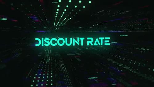 Videohive - Sci Fi Digital Economics Word Discount Rate - 36746741 - 36746741