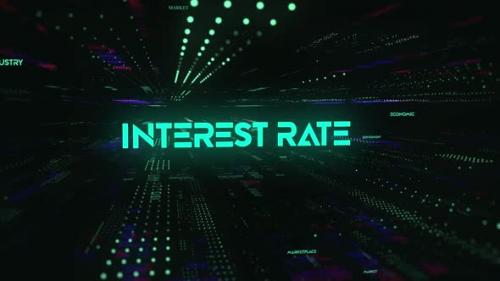 Videohive - Sci Fi Digital Economics Word Interest Rate - 36746742 - 36746742