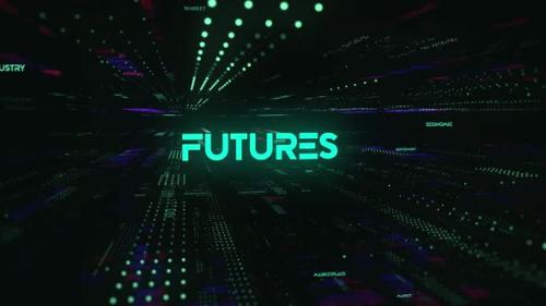 Videohive - Sci Fi Digital Economics Word Futures - 36746746 - 36746746