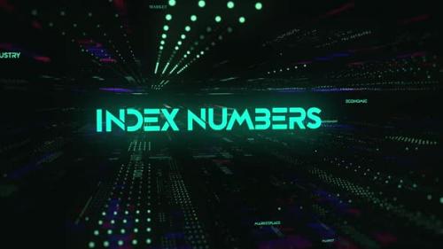 Videohive - Sci Fi Digital Economics Word Index Numbers - 36746800 - 36746800