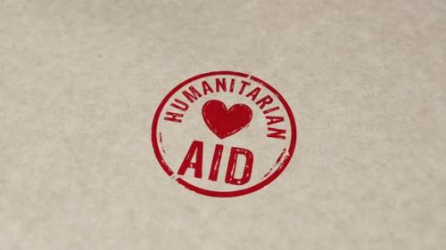 Videohive - Humanitarian Aid and help stamp and stamping - 36747293 - 36747293