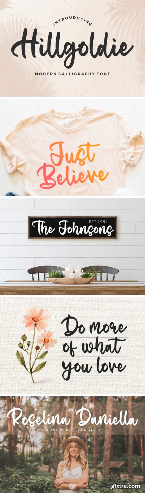 Hillgoldie Script Font