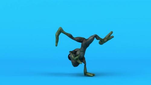 Videohive - Fun 3D Alien doing Hip Hop - 36749508 - 36749508