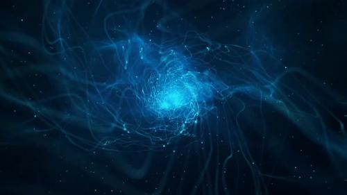 Videohive - Blue Space Wormhole Travel Motion Loop Background - 36752296 - 36752296