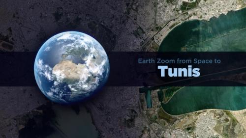 Videohive - Tunis (Tunisia) Earth Zoom to the City from Space - 36753588 - 36753588