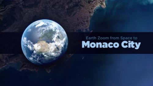 Videohive - Monaco City(Monaco) Earth Zoom to the City from Space - 36753593 - 36753593