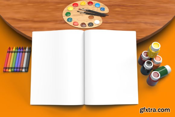 Coloring Book Mockup » GFxtra