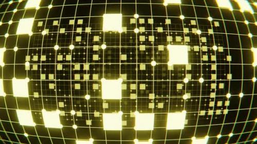 Videohive - Yellow Grid Seamlessly Looped Technology Concept Background - 36723123 - 36723123