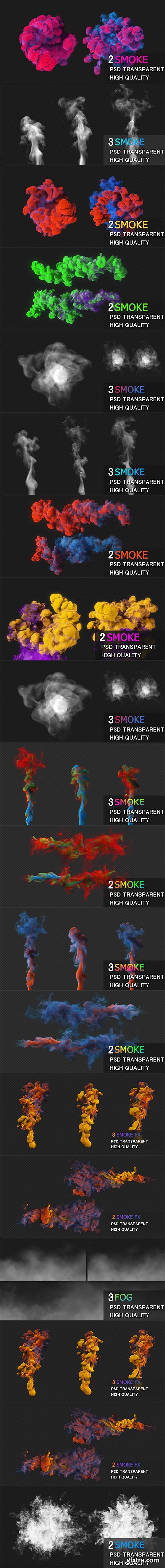 Colorful Smoke  Mockup