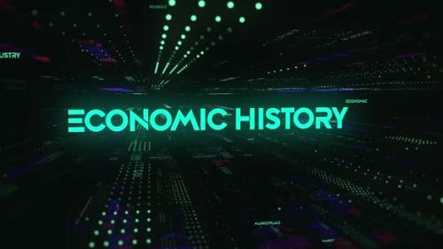 Videohive - Sci Fi Digital Economics Word Economic History - 36746791 - 36746791