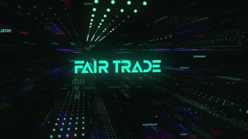 Videohive - Sci Fi Digital Economics Word Fair Trade - 36746792 - 36746792