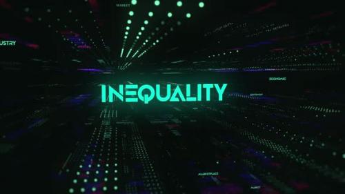 Videohive - Sci Fi Digital Economics Word Inequality - 36746794 - 36746794