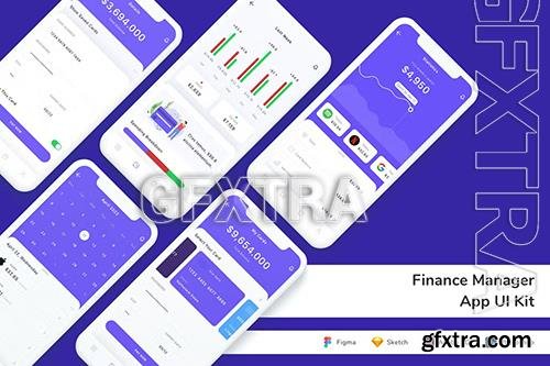 Finance Manager App UI Kit G5LASA9