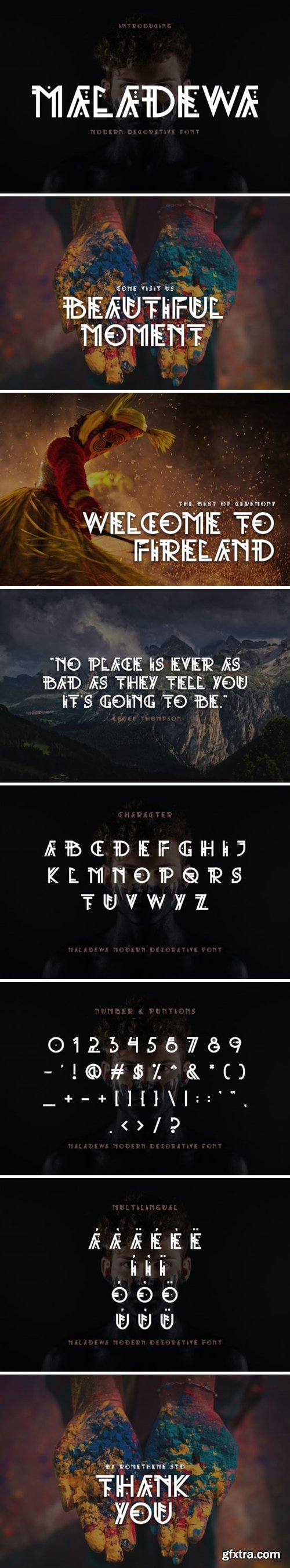 Maladewa - Display Decorative Font