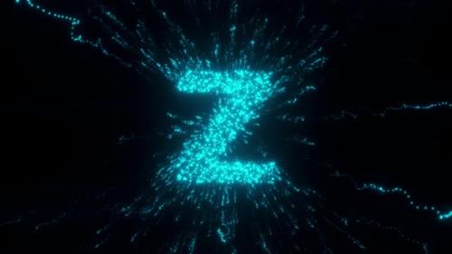 Videohive - Z Letter With Futuristic Particles Hd - 36723053 - 36723053