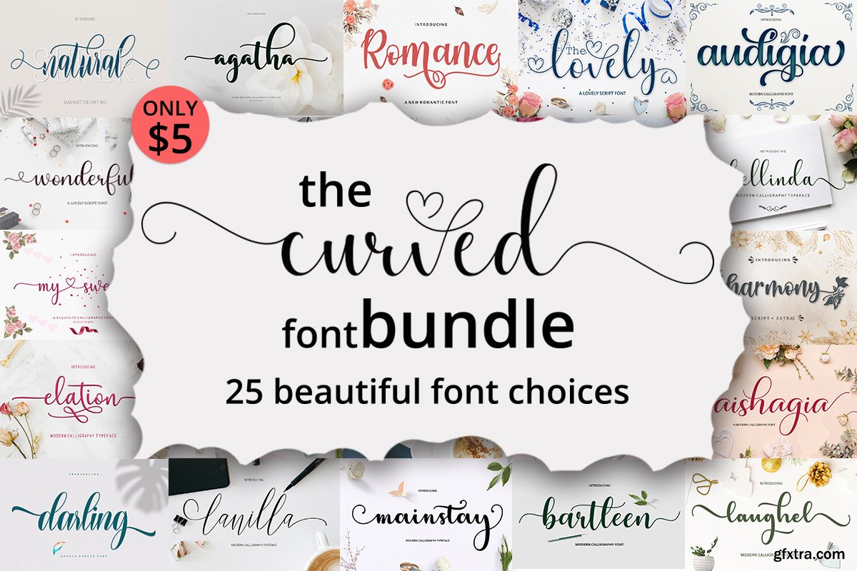 the-curved-font-bundle-25-fonts-gfxtra