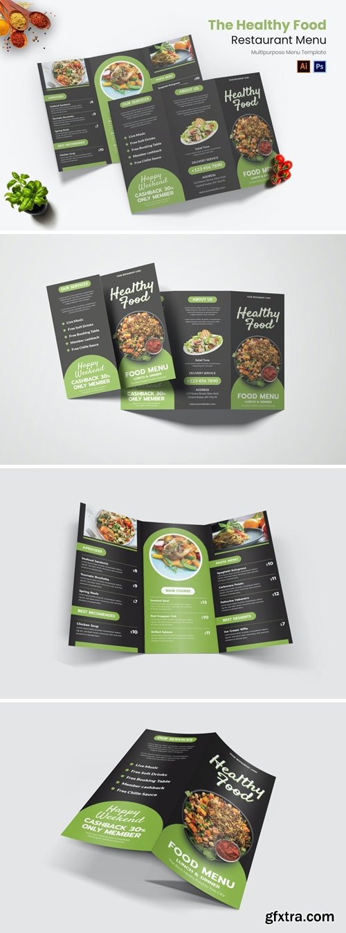 Healthy Food Restaurant Menu