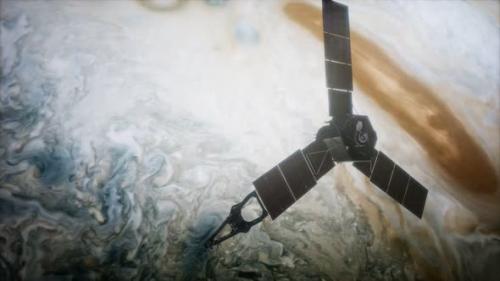 Videohive - Juno Sattelite Orbiting Jupiter - 36739000 - 36739000