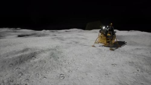 Videohive - Lunar Landing Mission on the Moon - 36739051 - 36739051