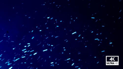 Videohive - Flying Blue Particles Embers Background V6 - 36720933 - 36720933