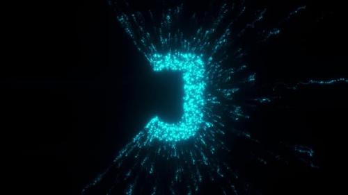 Videohive - J Letter With Futuristic Particles Hd - 36722797 - 36722797