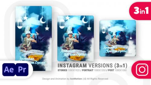 Videohive - Instagram Ramadan Kareem Intro || Ramadan Opener (3 in 1) (MOGRT) - 36738941 - 36738941