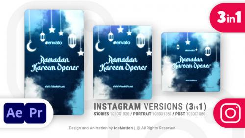 Videohive - Instagram Ramadan Kareem Intro || Ramadan Opener Titles (3 in 1)(MOGRT) - 36739198 - 36739198