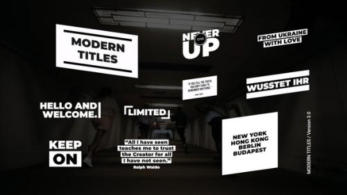 Videohive - Modern Titles 3.0 | Premiere Pro - 36768044 - 36768044