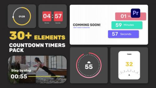 Videohive - Countdown Timers Pack for Premiere Pro - 36768264 - 36768264