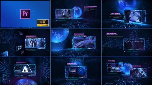 Videohive - Digital Tech Integrated Slideshow Mogrt - 36746190 - 36746190