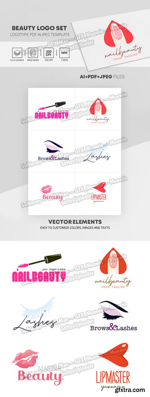 Beauty Logo Set for Illustrator