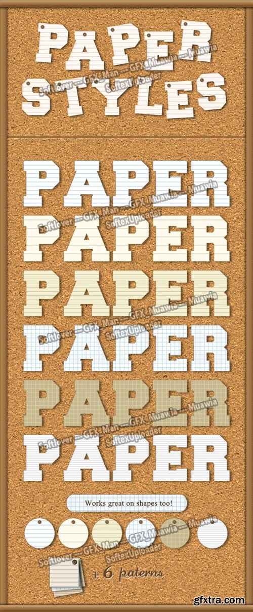 Paper Styles for Photoshop + Patterns