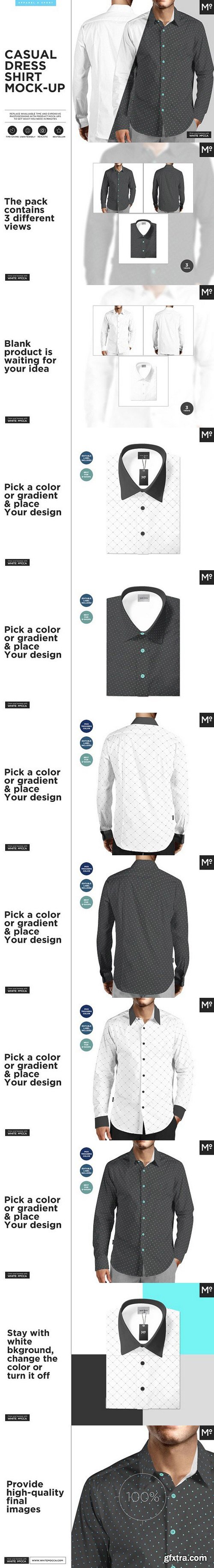 Casual Dress Shirt Mock-up