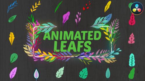 Videohive - Animated Leafs for DaVinci Resolve - 36784134 - 36784134