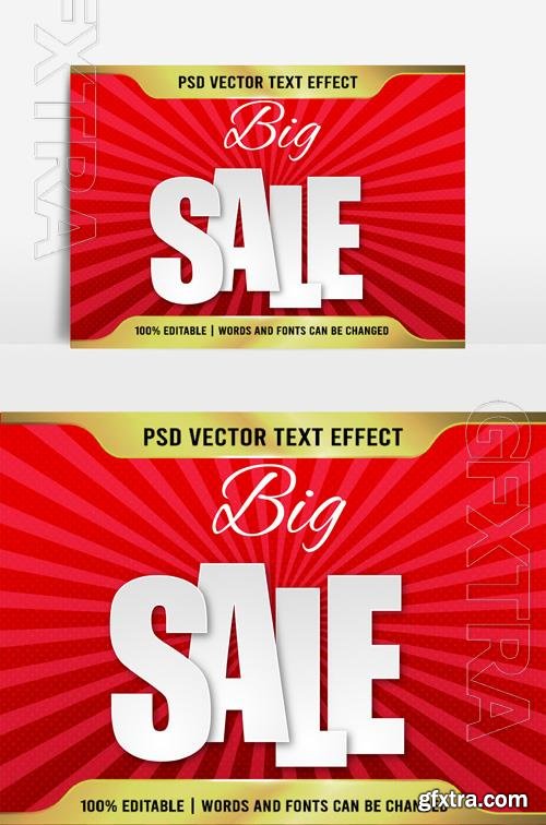 Sale Beautiful text effect Text 3D